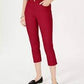 Charter Club Women's Tummy Control Bristol Capri Jeans Red Size 10 Petite