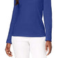 Karen Scott Women's Cotton Scoop Neck Top Blue Size PSM