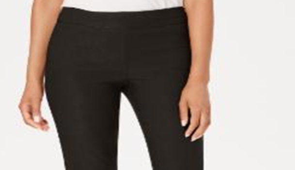 Charter Club Women's Solid Straight Leg Wear to Work Pants Brown Size 10