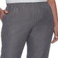 Alfred Dunner Women's Classics Pull on Straight Leg Pants Gray Size 10