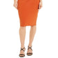 Thalia Sodi Women's Twist Side Pencil Skirt Orange Size XX-Large