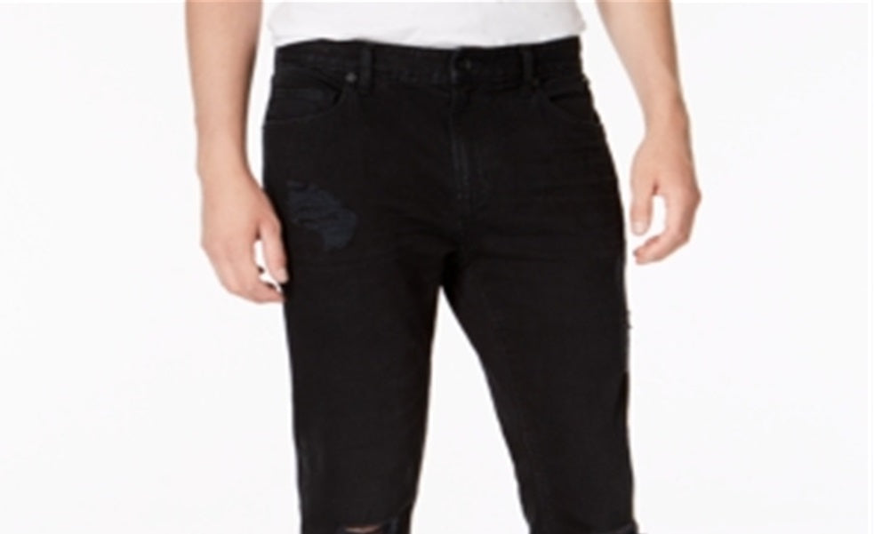 American Rag Men's Straight Leg Stretch Slim Fit Denim Jeans Black Size 34X30