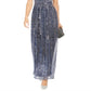 INC International Concepts Women's Sparkle Halter Dress Blue Size 12