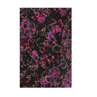 Alex Evenings Women's Embellished Floral Spaghetti Strap Scoop Neck Evening Top Black Size Petite Medium