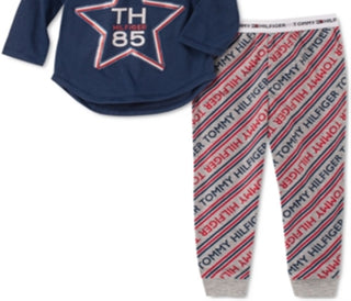 Tommy Hilfiger Toddler Little & Big Girl's 2 Pc Star Pajama Set Blue Size XXS-(2-3)
