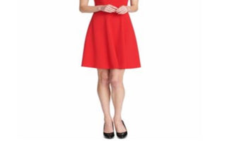 Tommy Hilfiger Women's Sleeveless Knee Length Fit Flare Dress Red Size 8