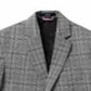 Tommy Hilfiger Big Boy's Stretch Windowpane Plaid Suit Jacket Black Size 10