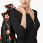 INC International Concepts Women's Zip Henley Black Size Petite S