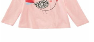 First Impressions Baby Girl's Cotton Long Sleeve Chicks T-Shirt Pink Size 18 Months