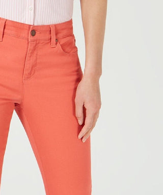Charter Club Women's Coral Jeans Orange Size 14