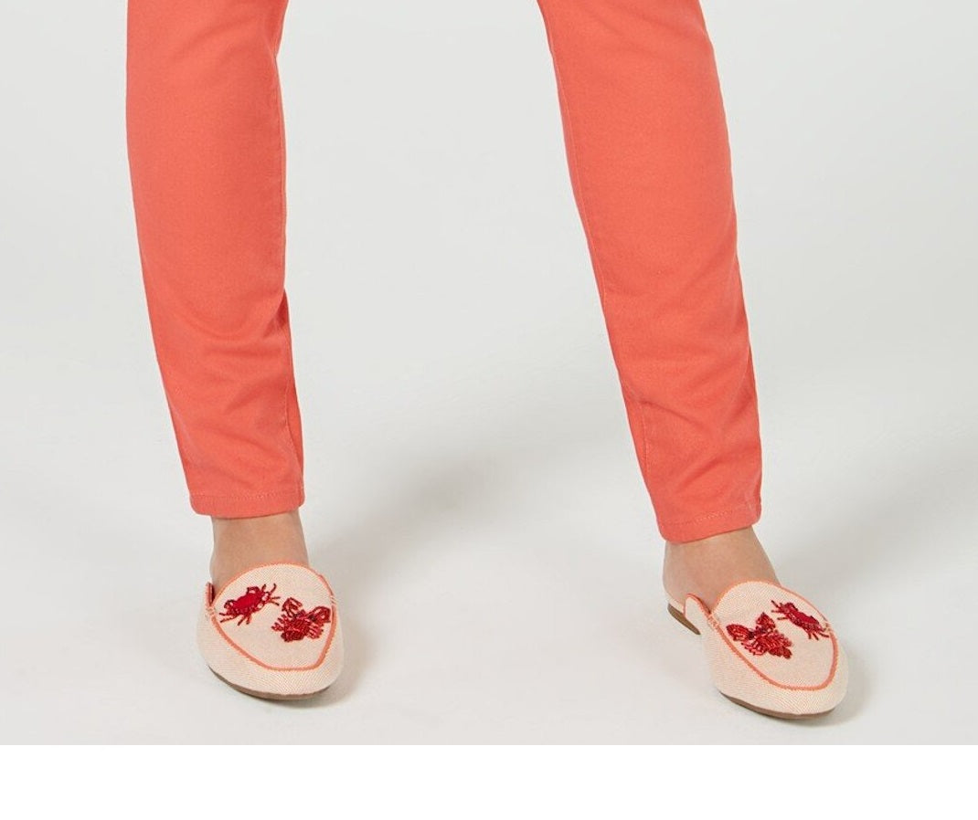 Charter Club Women's Coral Jeans Orange Size 14
