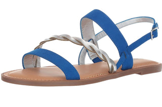 Carlos By Carlos Santana Women's Radley Flat Sandals Shoes Blue Size 5M