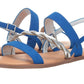 Carlos By Carlos Santana Women's Radley Flat Sandals Shoes Blue Size 5M