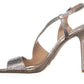 INC International Concepts Women's Renita2 Fabric Open Toe Pearl Gold Size 10 M