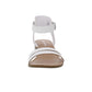 Sun + Stone Women's Alectap Ankle Strap Heel Sandals White Size  9.5 M