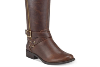 Guess Women's Haydin Almond Toe Knee High Fashion Brown Size 9 MW
