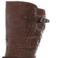 Style & Co Women's Mayy Faux Leather Buckle Knee High Boots Brown Size 6.5 M