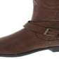 Style & Co Women's Mayy Faux Leather Buckle Knee High Boots Brown Size 6.5 M