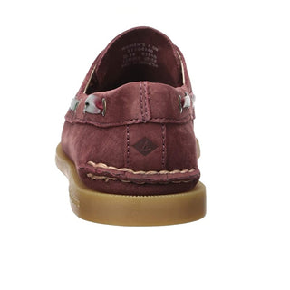 Sperry Women's a/O 2-Eye Varsity Suede Sil Boat Shoes Wine Size 9