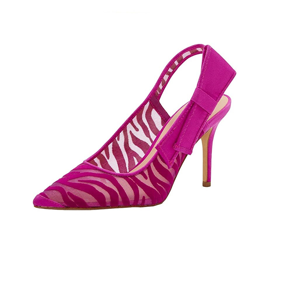 INC Women's Coletta Pointed Toe Slip on Slingbacks Purple Size 6.5 M