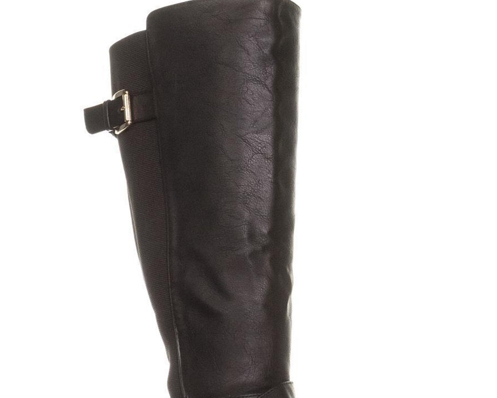 Thalia Sodi Women's Vada Round Toe Knee High Riding Boots Black Size 7.5 W-WC