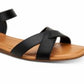 Style & Co Women's Antoniap Strappy Ankle STrap Flat Sandals Black Size 6 M