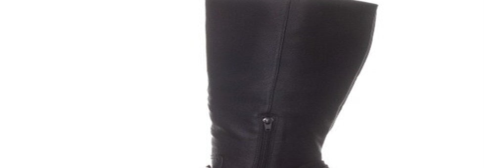 Madden Girl Women's Edrea Almond Toe Knee High Fashion Boots Black Size 8 M