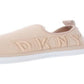 DKNY Women's Farra Fabric Low Top Pull on Fashion Sneakers Peach Size 7.5