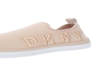 DKNY Women's Farra Fabric Low Top Pull on Fashion Sneakers Peach Size 7.5