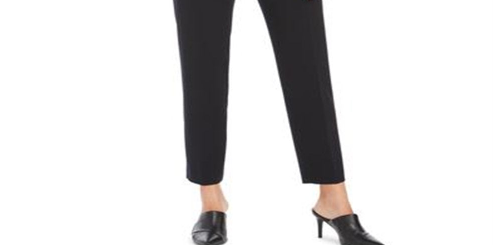 Calvin Klein Women's Highline Slim Straight Leg Dress Pants Blue Size 12