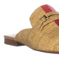 INC International Concepts Women's Gannie21 Closed Toe Mules Straw Nat Brown Size 6 M