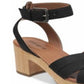 Indigo Rd. Women's Darsel Canvas Open Toe Casual Ankle Strap Sandals Black Size 10 M