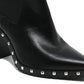 Charles By Charles David Women's Dodger Studded Point Toe Booties Black Size 9.5