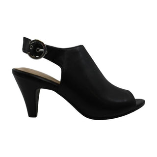 Alfani Women's Jalen Fabric Open Toe Ankle Strap Classic Pumps Black Size 6 M