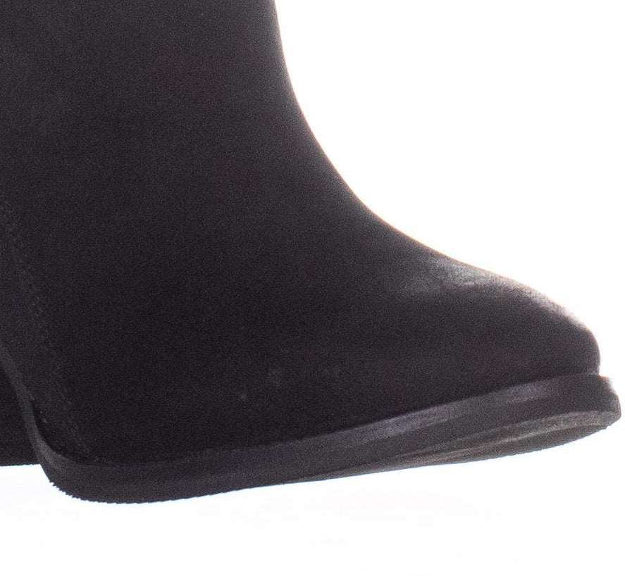Aqua College Women's Nancy Nubuck Waterproof Booties Black Size 6.5 M