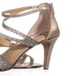 INC International Concepts Women's Synthetic Metallic Strappy Sandals Brown Size 10 M