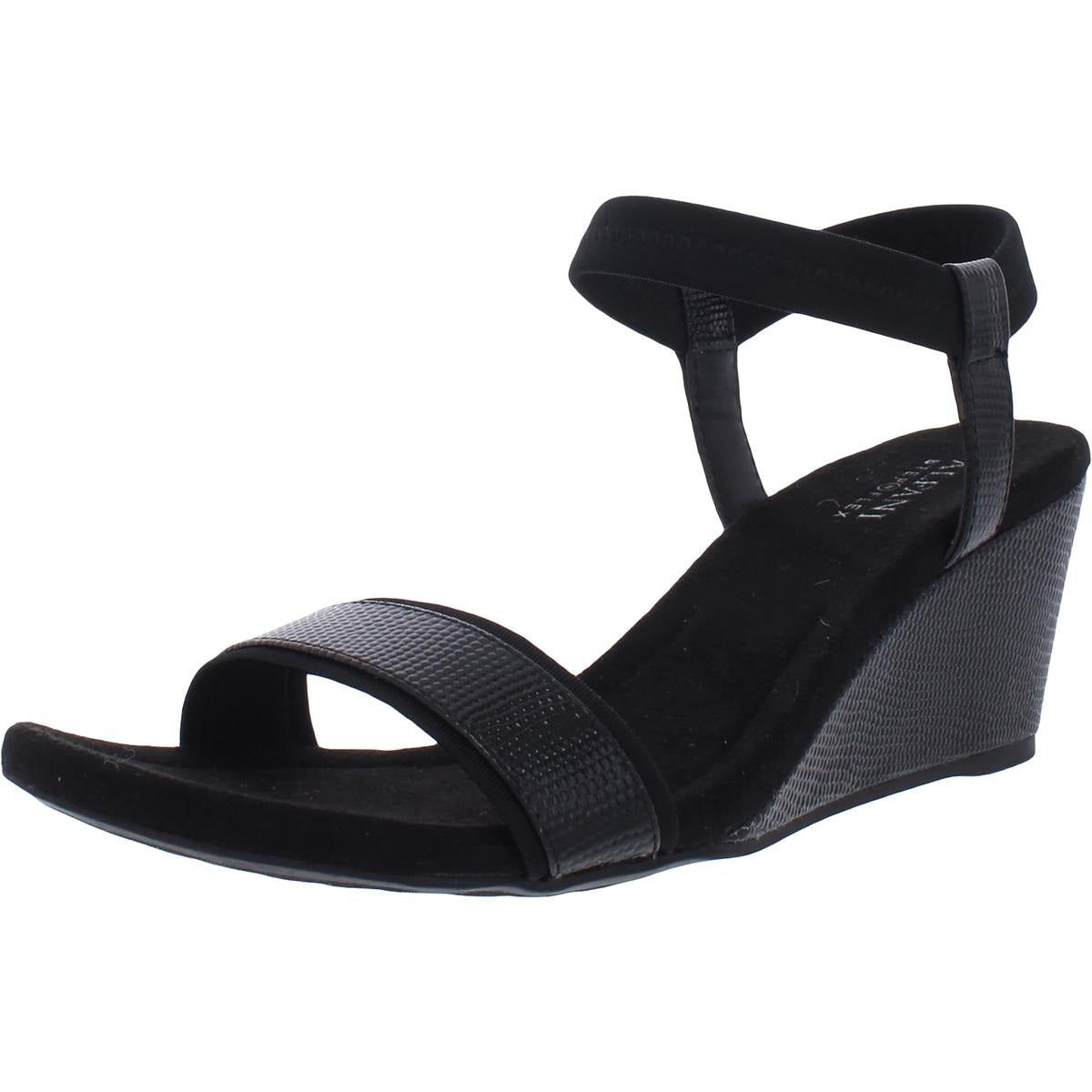 Alfani Women's Step N Flex Gillee Casual Wedge Black Size 6.5M