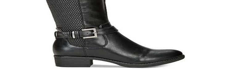 Style & Co Women's Luciaa Almond Toe Knee High Fashion Boots Black Size 5.5 M