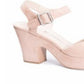 Chinese Laundry Women's Bianca Platform Sandal Nude Size 8.5 M