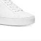 Michael Kors Women's Mindy Leather Low Top Lace Optical White Size 6.5
