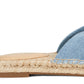 Nine West Women's Blanche Knotted Slide Sandals Blue Size 7.5M