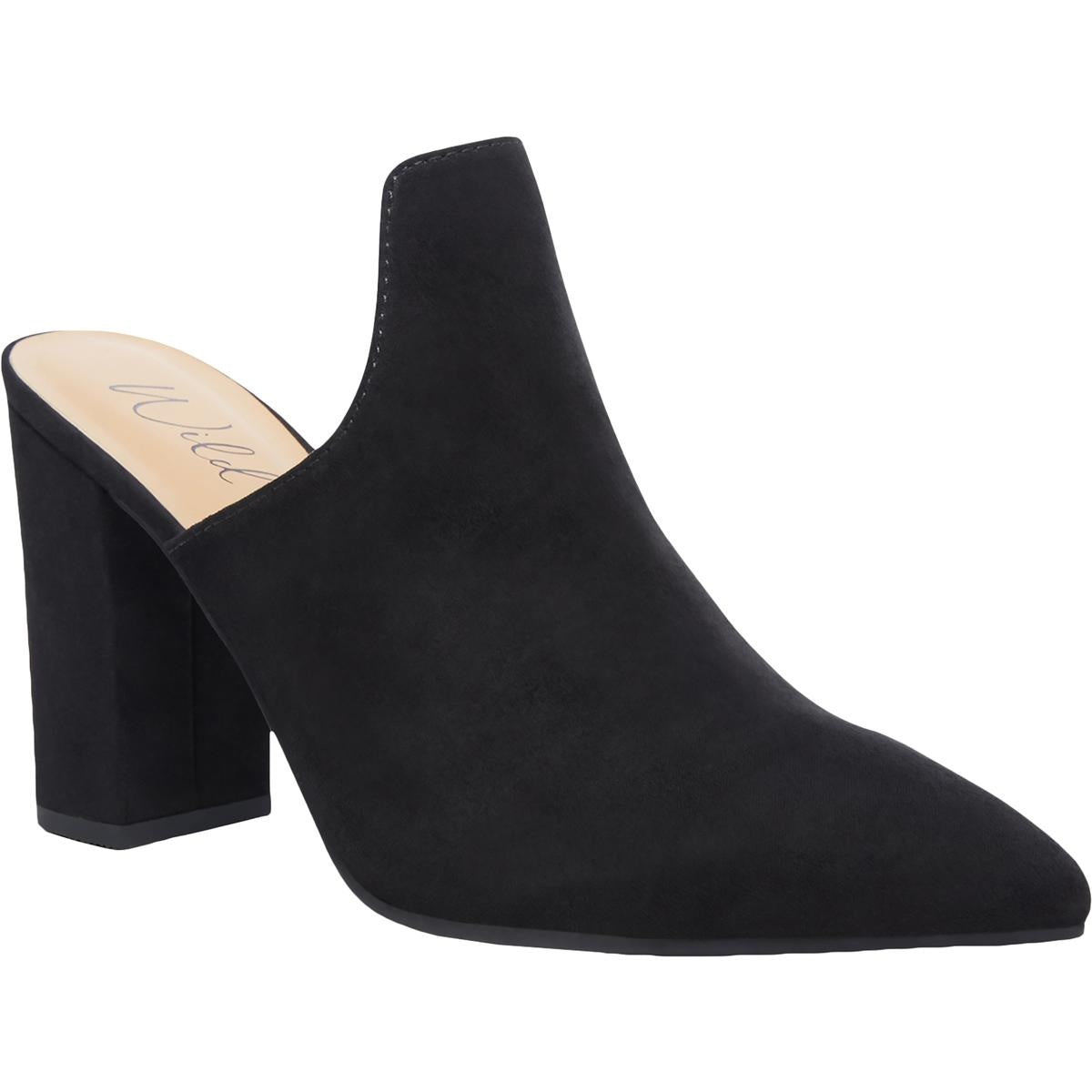 Wild Pair Women's Carlita Mules Shoes Black Size 10M