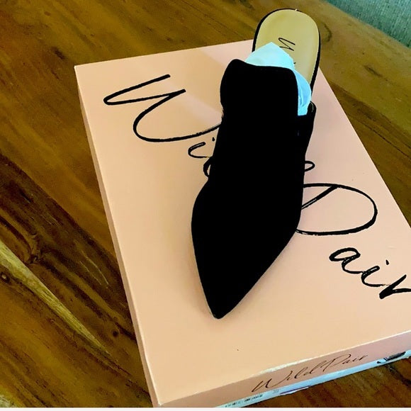 Wild Pair Women's Carlita Mules Shoes Black Size 10M