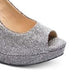 Chinese Laundry Women's Haley Peep Toe Pumps Gray Size 7.5 M