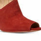 Michael Kors Women's Elodie Peep Toe Shooties Rust Size 8.5