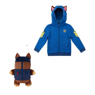 Cubcoats Paw Patrol 2 in 1 Stuffed Animal Hoodie Blue
