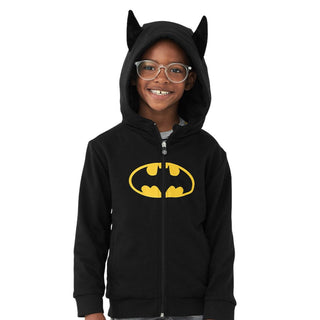Cubcoats Boy's Sweatshirts and Hoodies Batman Toy Zip Hoodie Black