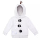 Cubcoats Kid's Olaf Frozen 2 in 1 Transforming Classic Zip Up Hoodie & Soft Plushie White