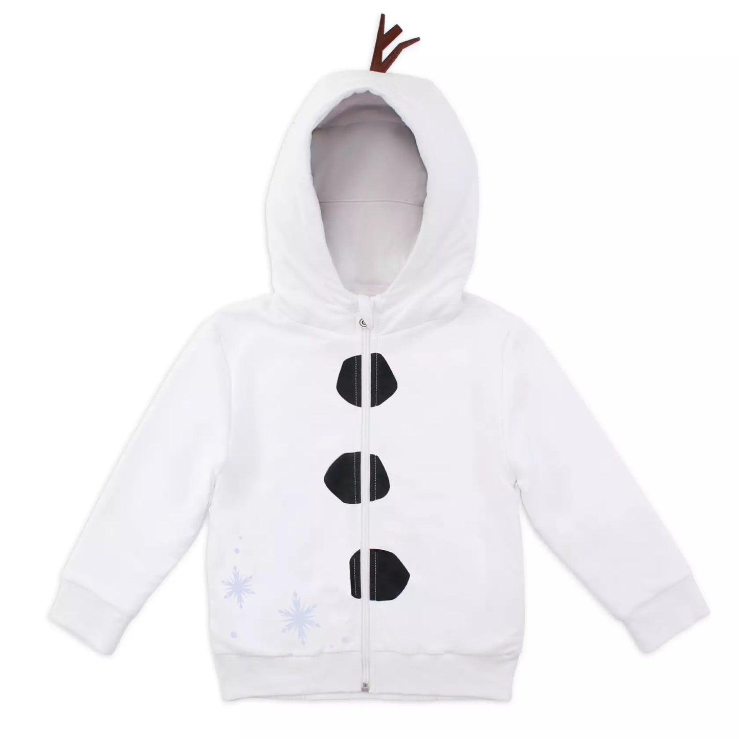 Cubcoats Kid's Olaf Frozen 2 in 1 Transforming Classic Zip Up Hoodie & Soft Plushie White