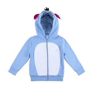 Cubcoats Eeyore 2-in-1 Transforming Classic Zip-Up Hoodie & Soft Plushie Blue Unisex